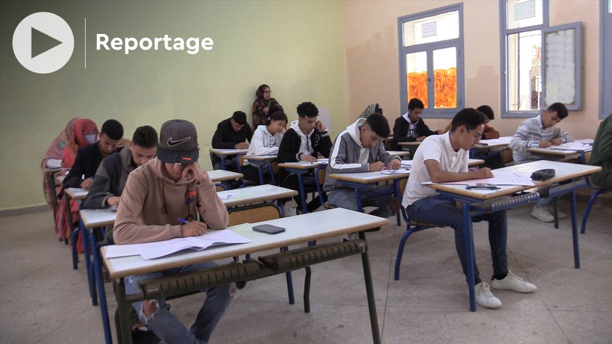 Les élèves de terminale du lycée Ibn Battouta à Laâyoune ont débuté les épreuves du baccalauréat lundi 20 juin 2022.
