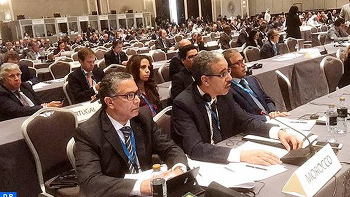 le ministre de l'Énergie, des mines et du développement durable, Aziz Rabbah, a fait part de son estime de la confiance renouvelée au Maroc pour conduire cette organisation. 
