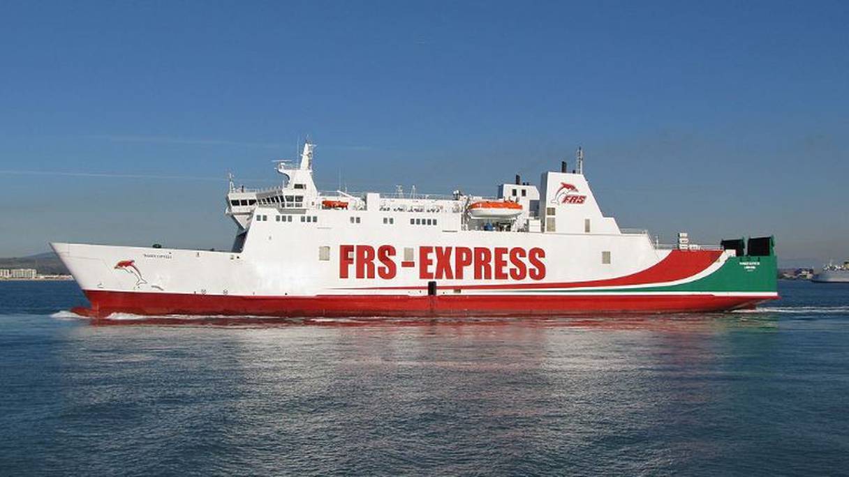 Le navire Tanger Express, propriété de la société RFS, une filiale de la compagnie allemande FRS
