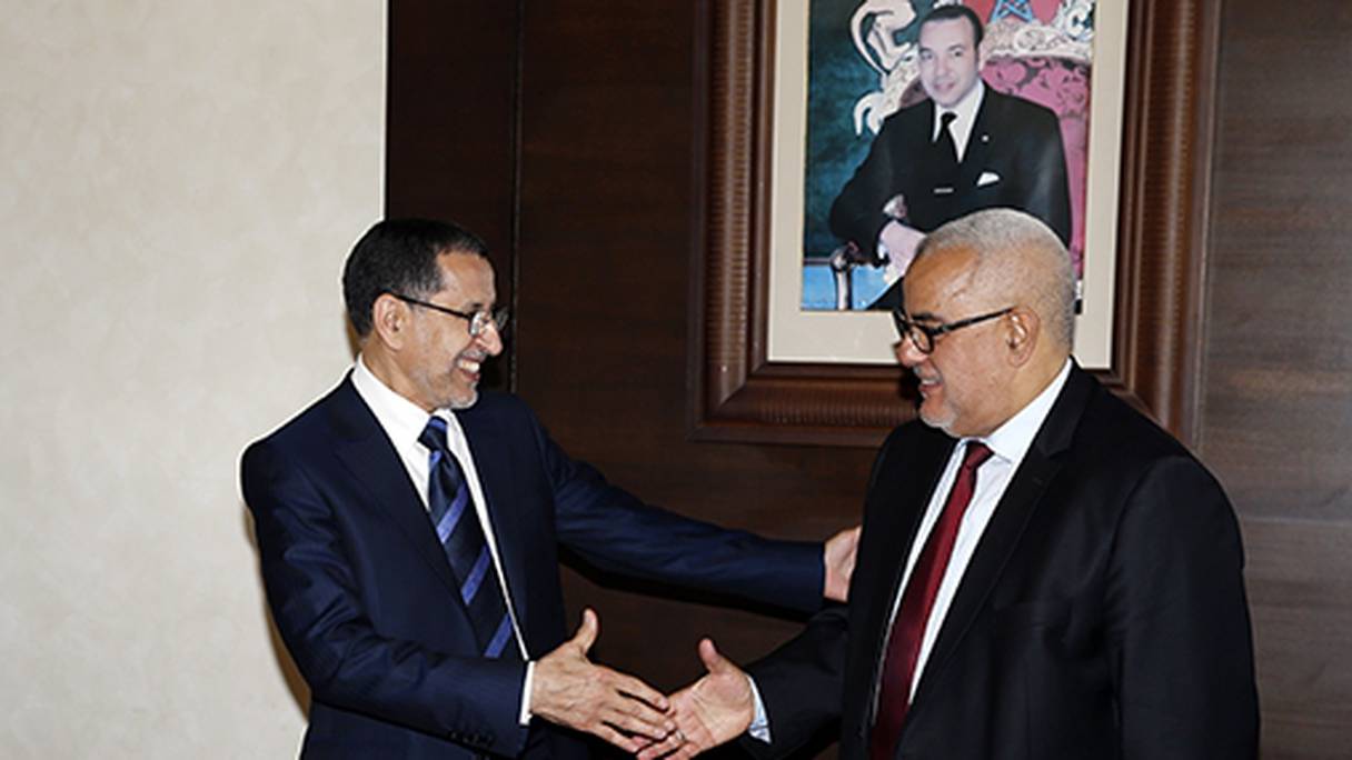 Passation de pouvoirs, ce 6 avril à Rabat, entre Abdelilah Benkirane et Saâd-Eddine El Othmani.
