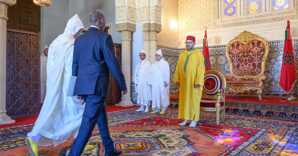 Rey Mohammed VI  recibe en audiencia a varios embajadores extranjeros acreditados en Marruecos