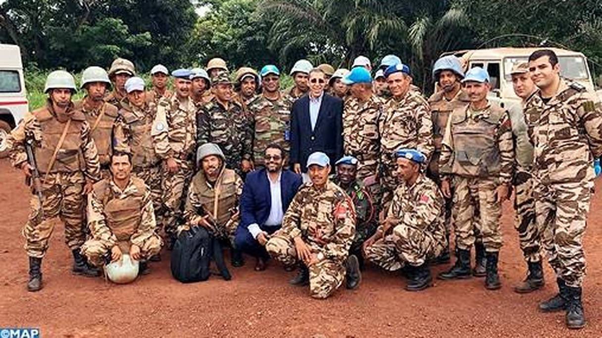 Omar Hilale, ambassadeur du Maroc auprès de l'ONU, a clôturé sa visite à Bangui par une visite au Contingent des Forces armées royuales déployé en république centrafricaine.
