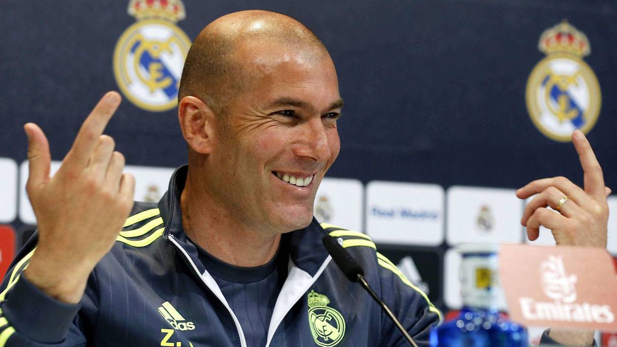 Zinedine Zidane, coach du Real Madrid.
