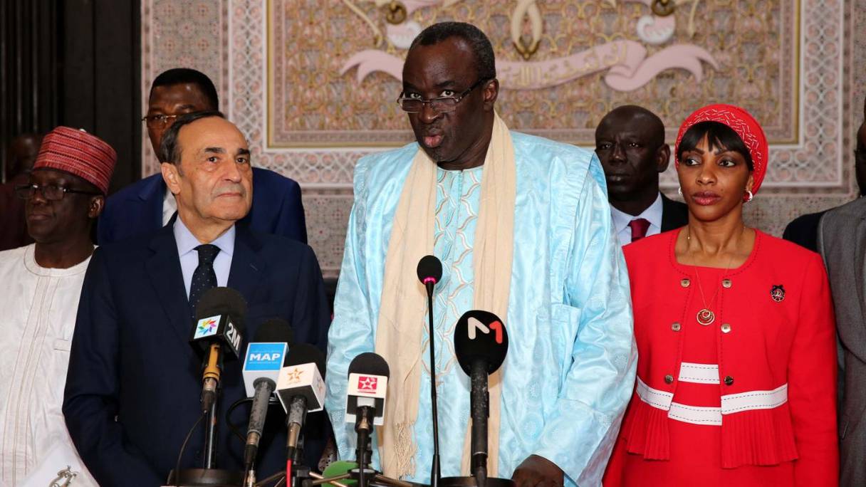 Moustapha Cissé Lo, président du Parlement de la CEDEAO, et Habib El Malki, président de la Chambre des représentants.
