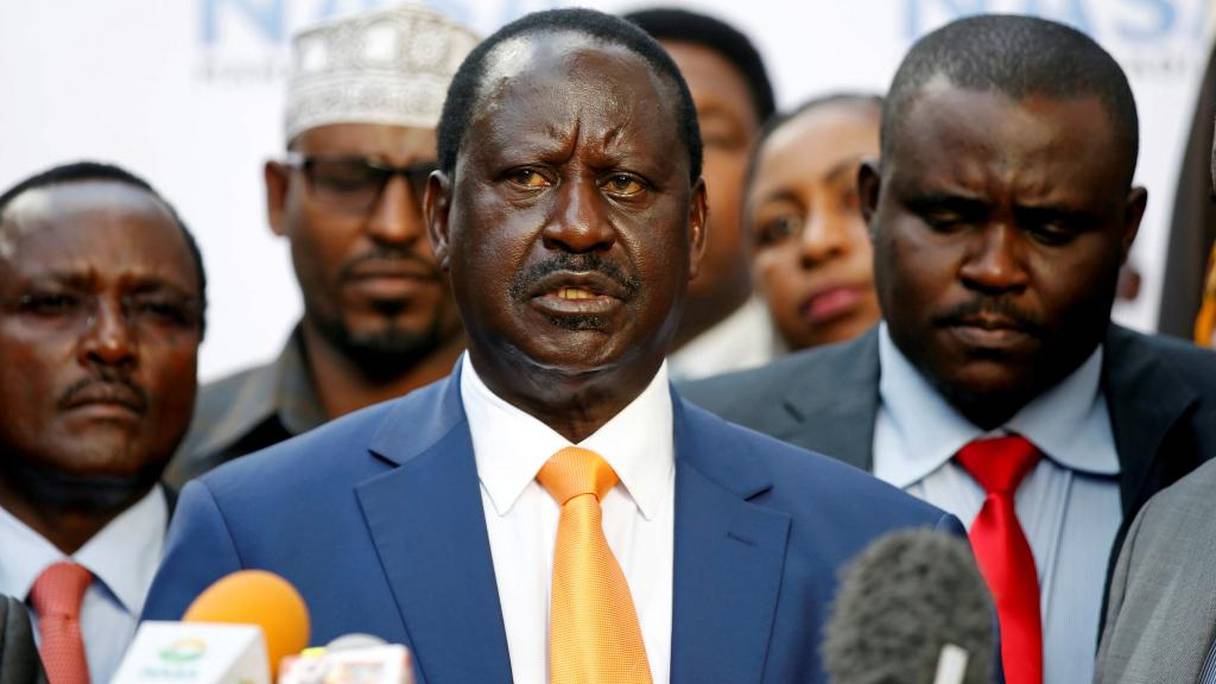 Raila Odinga, chef de l'opposition du Kenya.
