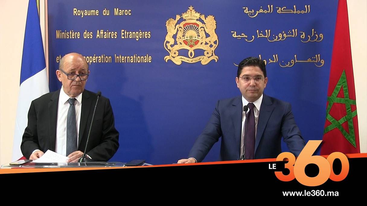 Nasser Bourita et J-Y LeDrian, en juin 2019, à Rabat.
