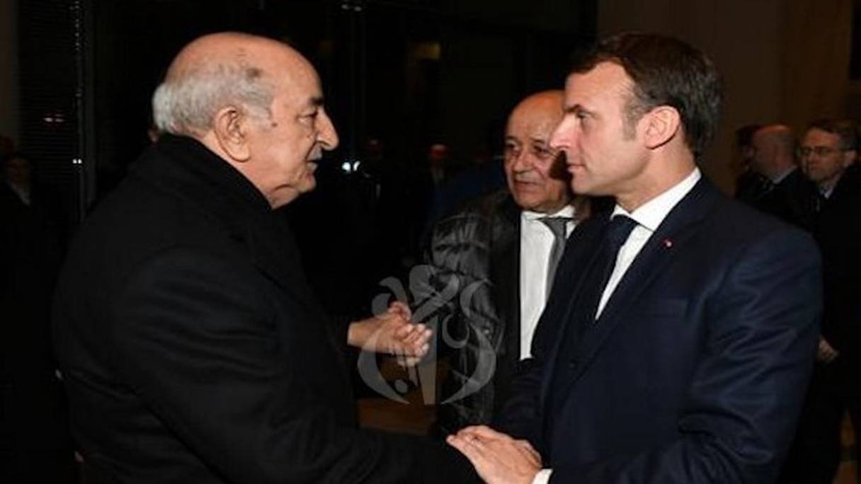 Abdelmadjid Tebboune et Emmanuel Macron, les présidents algérien et français.
