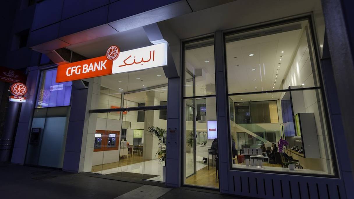 Une agence CFG Bank à Casablanca.
