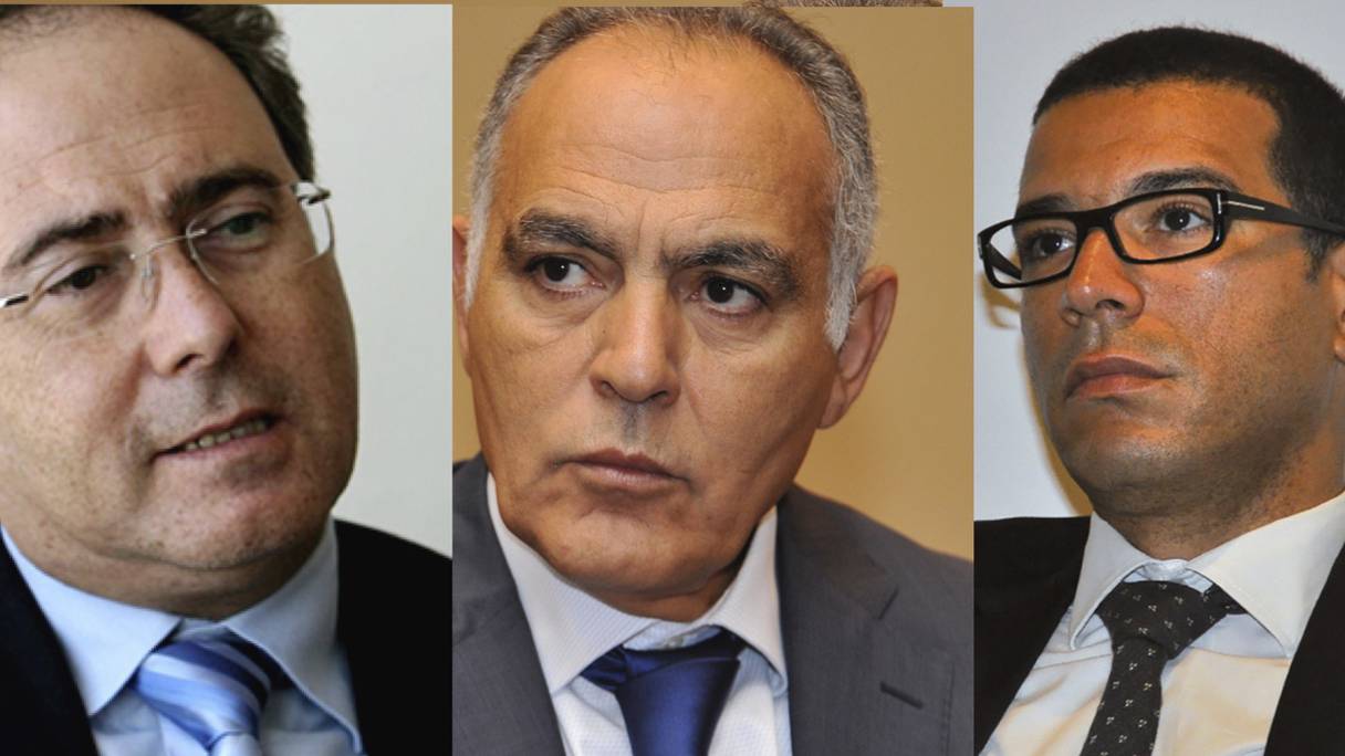 Hakim Marrakchi, Salaheddine Mezouar et Khalid Dahami, les trois candidats à la présidence de la CGEM.
