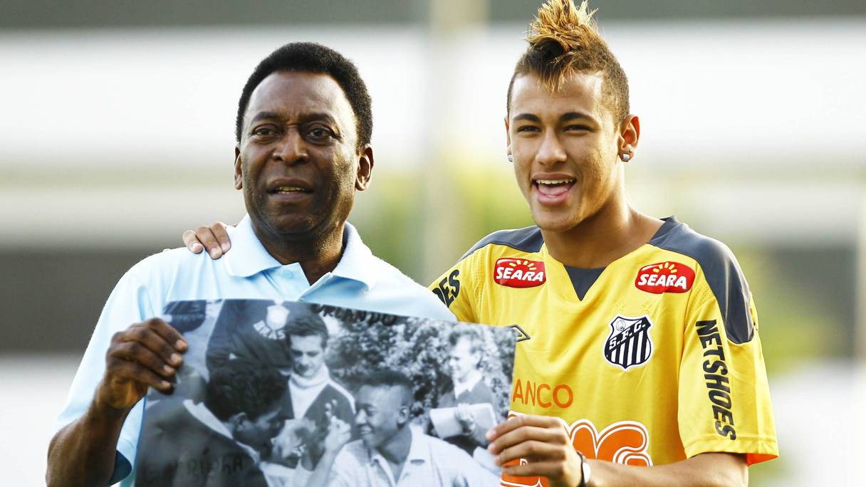 Pelé et Neymar.

