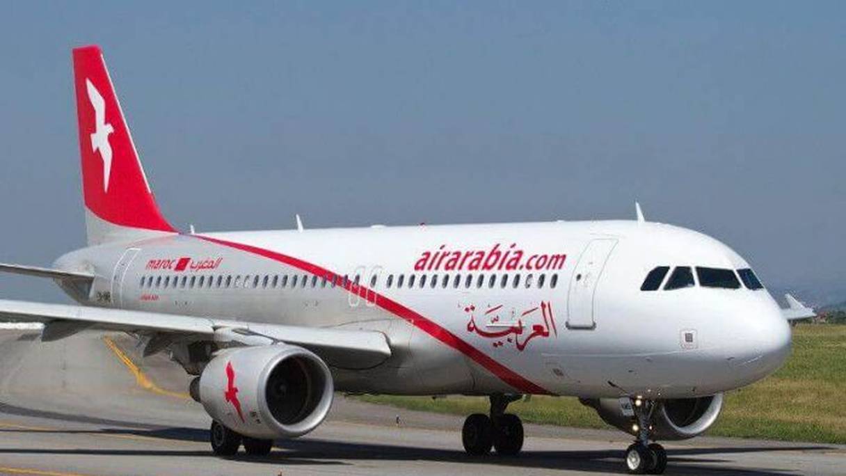 Un avion au sol de la compagnie Air Arabia.
