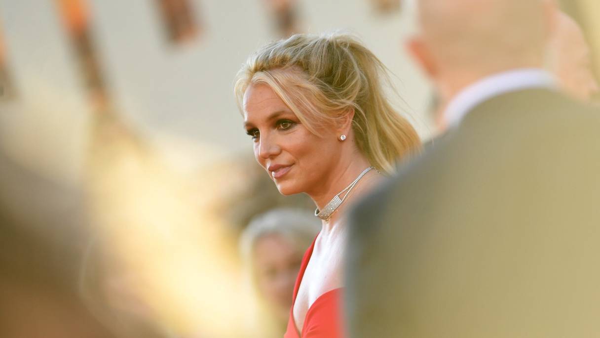Britney Spears, à la première de "Once Upon a Time... in Hollywood", au TCL Chinese Theatre à Hollywood, en Californie, le 22 juillet 2019 (archives). Son père doit quitter sa fonction tutélaire, ont annoncé les médias américains le 12 août 2021.
