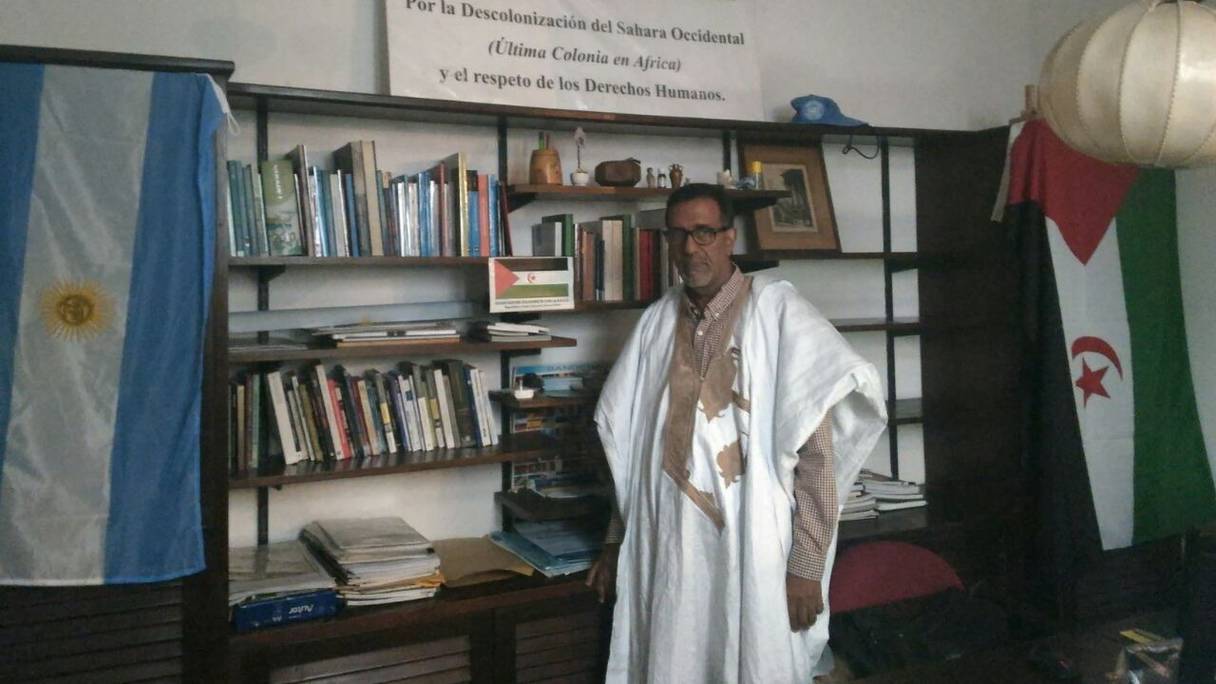 Le dénommé Mohamed Salem Birouk, représentant du Polisario en Argentine.
