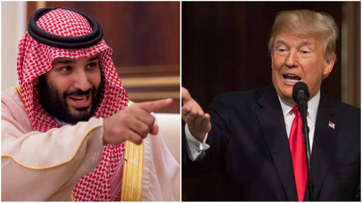 Mohammed ben Salmane et Donald Trump.
