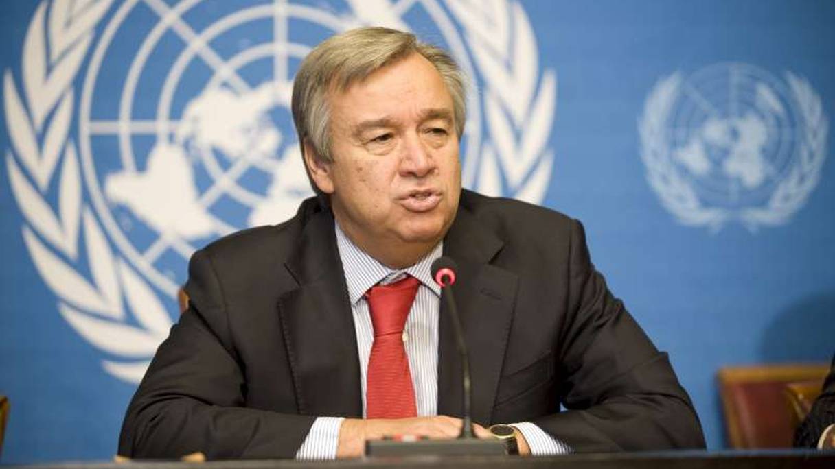 Antonio Guterres, le secrétaire général des Nations unies. 
