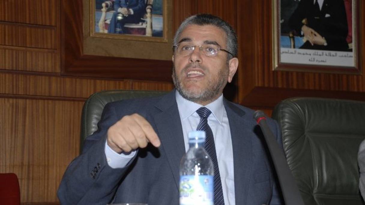 Mustapha Ramid, ministre de la Justice et des libertés. 
