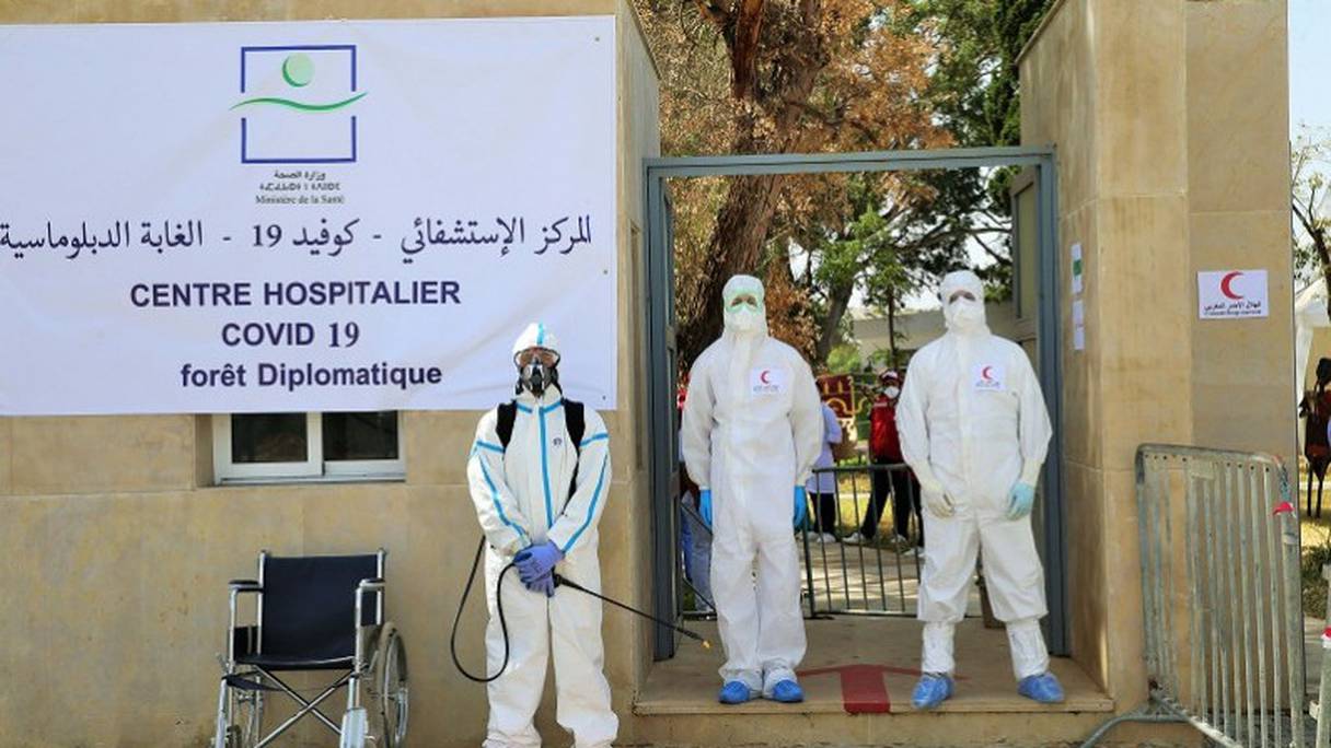 Hôpital de campagne de la Forêt diplomatique, à Tanger.
