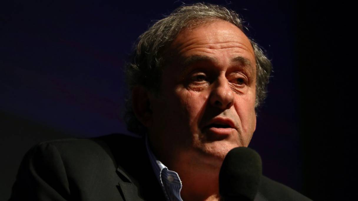 La légende du foot français Michel Platini, le 22 novembre 2019 au Théâtre national de Nice
