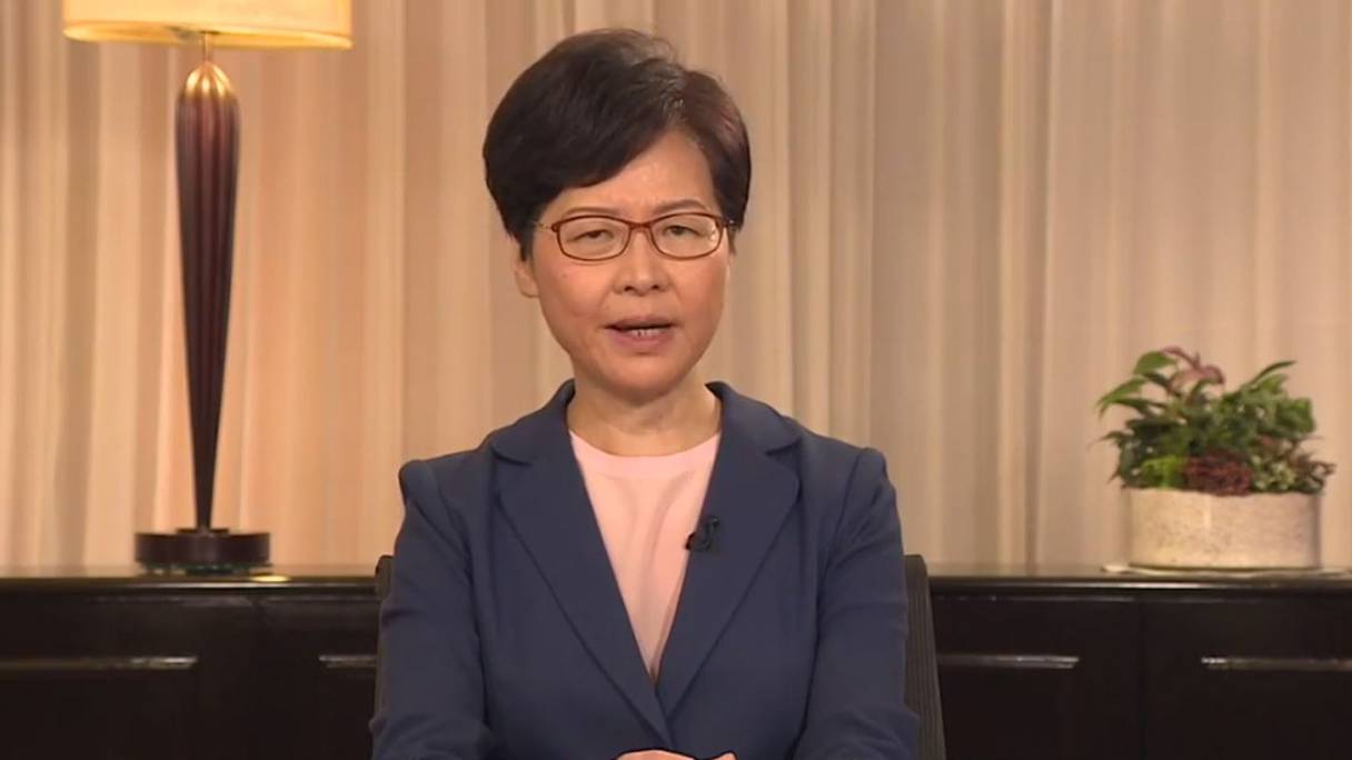 Carrie Lam, cheffe de l'exécutif à Hong Kong. 
