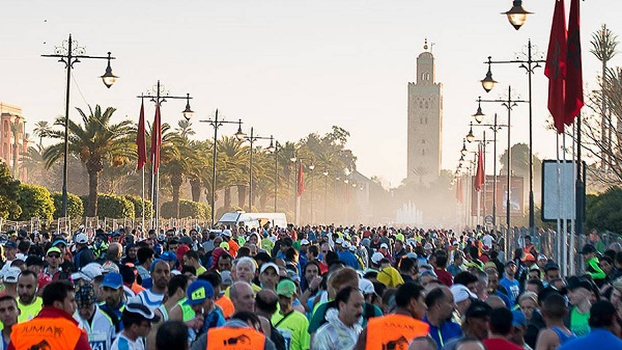 Une ancienne édition du Marathon international de Marrakech (MIM).
