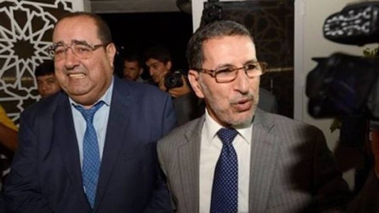 Saâd-Eddine El Othmani et Driss Lachgar. 
