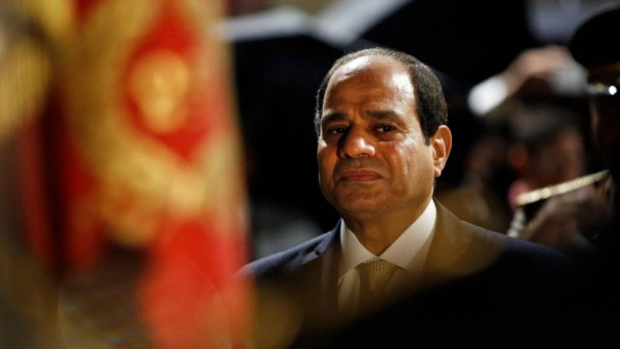 Le président égyptien Abdel Fattah al-Sissi le 23 octobre 2017 en visite officielle à Paris.
