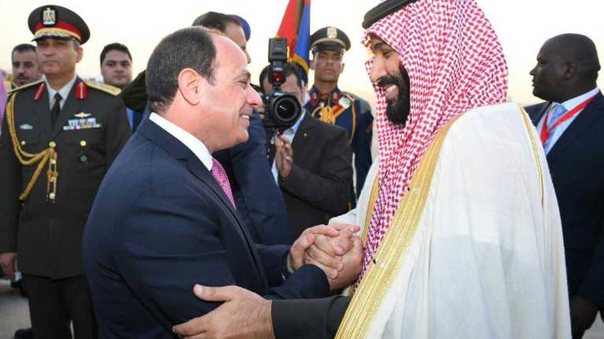 Le président égyptien Abdefattah Sissi et le prince héritier saoudien Mohammed ben Salmane.
