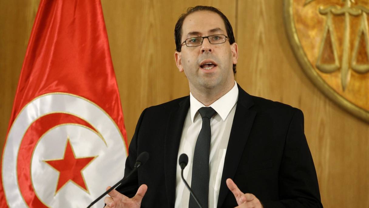Youssef Chahed, premier ministre tunisien. 
