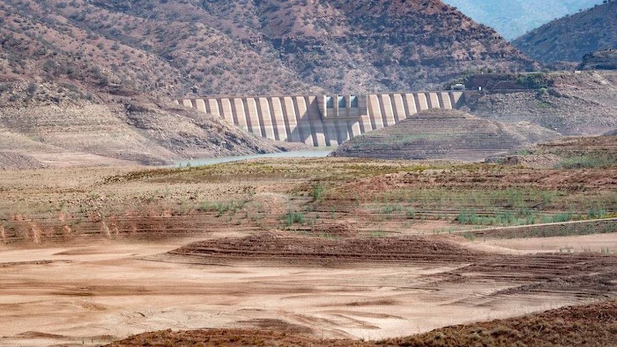 Vue du barrage Abdelmoumen, à environ 60 kilomètres de la ville côtière marocaine d'Agadir. Photo prise le 23 octobre 2020.
