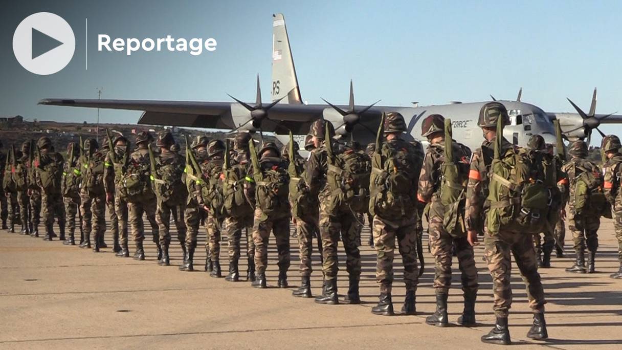 Dans le cadre d'African Lion 2022, des troupes des Forces armées royales (FAR) et de l’armée américaine ont réalisé un vaste exercice aéroporté de parachutistes dans la région de Mhabes.
