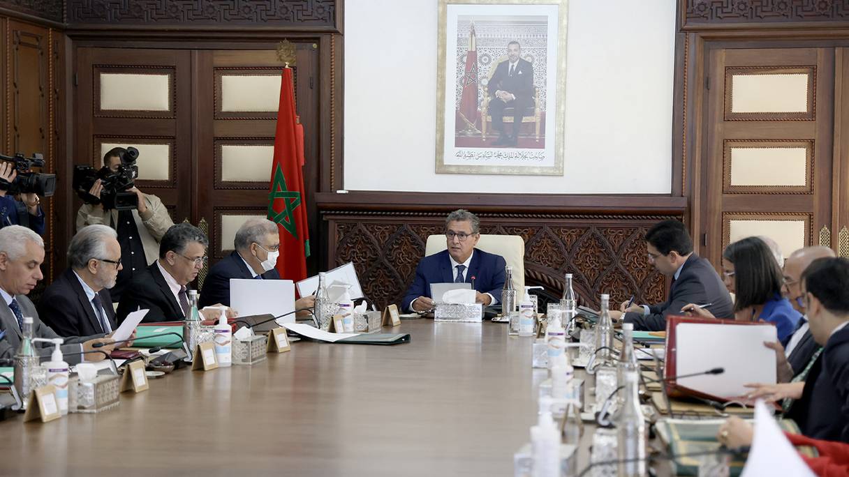 Le Conseil de gouvernement du jeudi 6 octobre 2022, présidé par Aziz Akhannouch.
