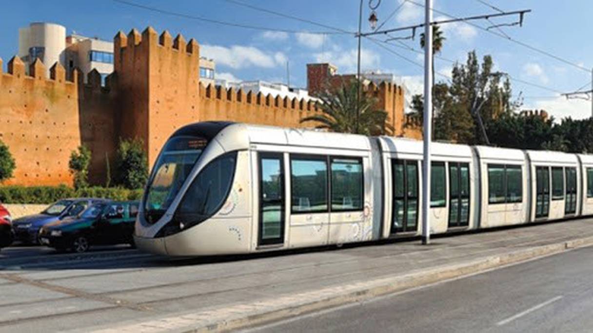 Le tramway entre Rabat et Salé.
