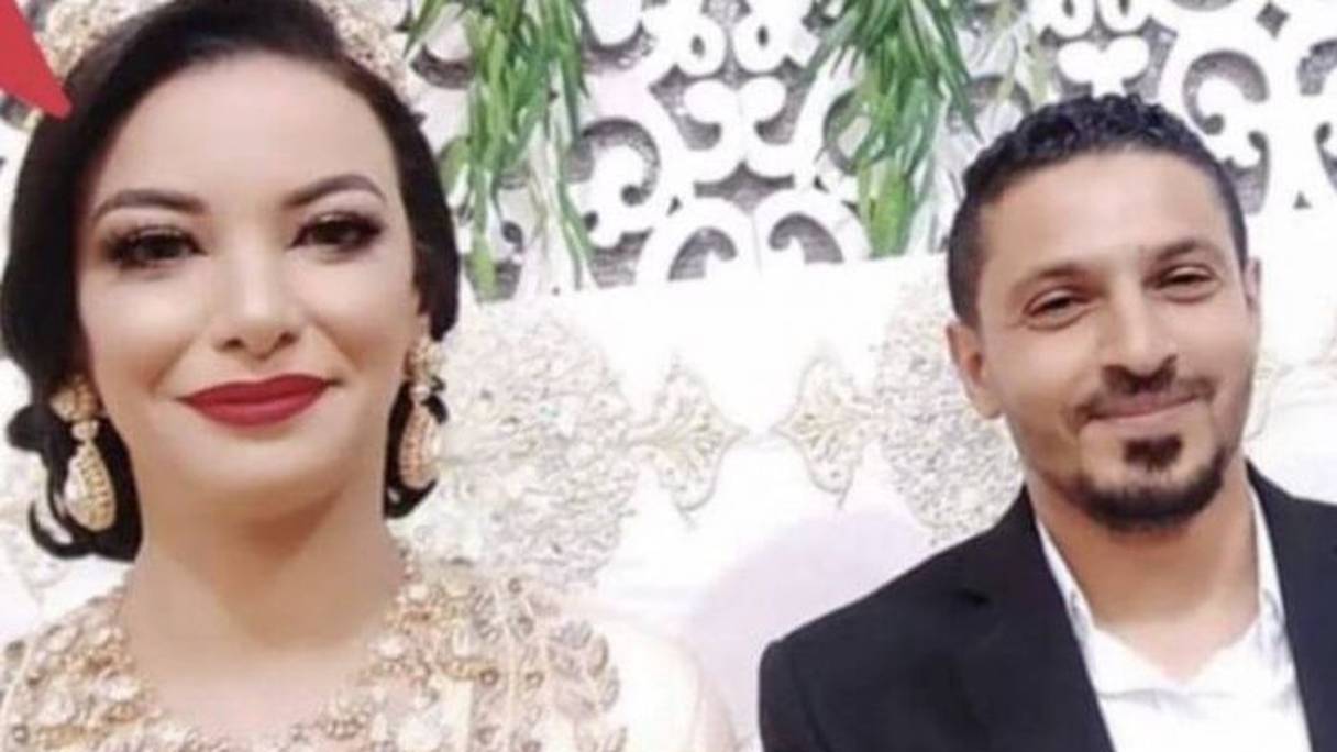 Loubna Abidar lors de la célébration de son mariage
