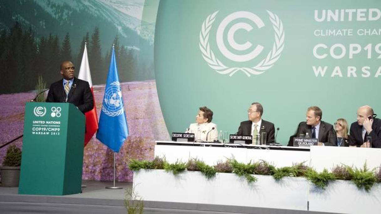 La conférence de Varsovie sur le changement climatique, le 19 novembre 2013.
