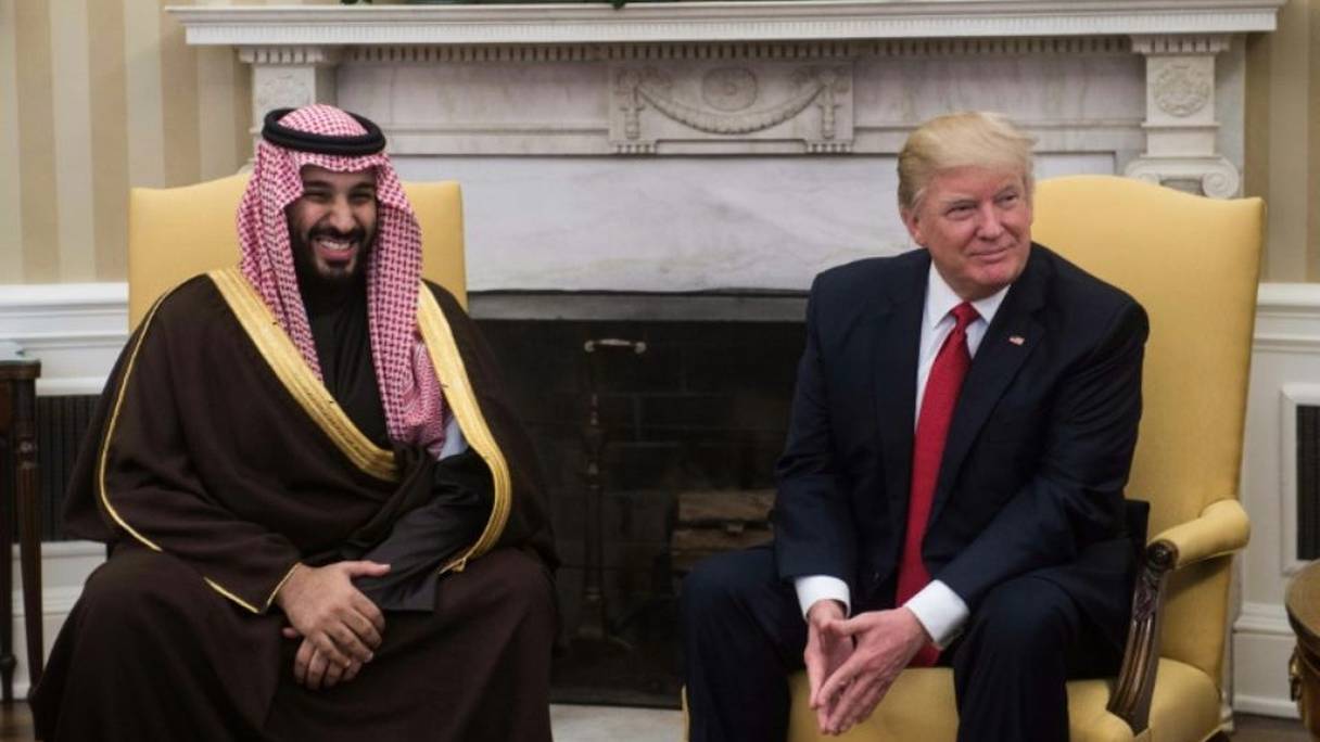 Mohammed ben Salmane et Donald Trump dans le Bureau ovale à Washington le 14 mars 2017.
