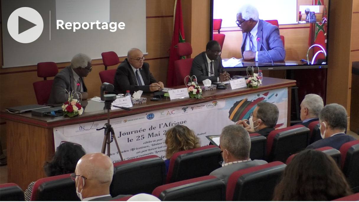 La Journée mondiale de l’Afrique organisée à Rabat, au siège de l'Institut des études africaines, le 25 mai 2021.
