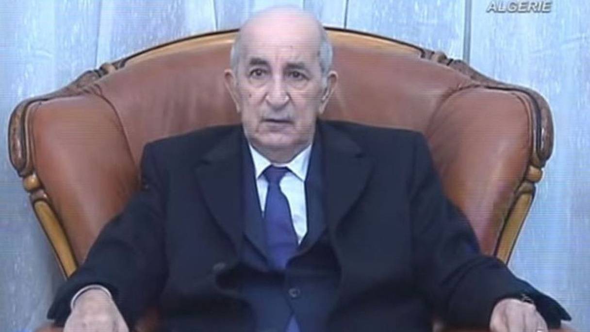 Le président Abdelmadjid Tebboune à son retour à Alger, mardi 29 décembre 2020.
