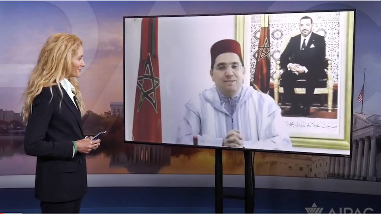 Nasser Bourita, interviewé ce jeudi 6 mai, par la chaîne de télévision de l’American Israel Public Affairs Committee (AIPAC).
