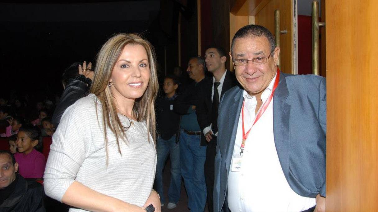 Hamid Alaoui et la jounaliste et animatrice Fairouz Qarouani
