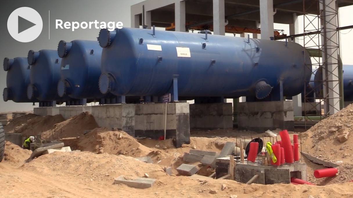 Les travaux de la nouvelle station de dessalement de Laâyoune sont en phase d'achèvement.
