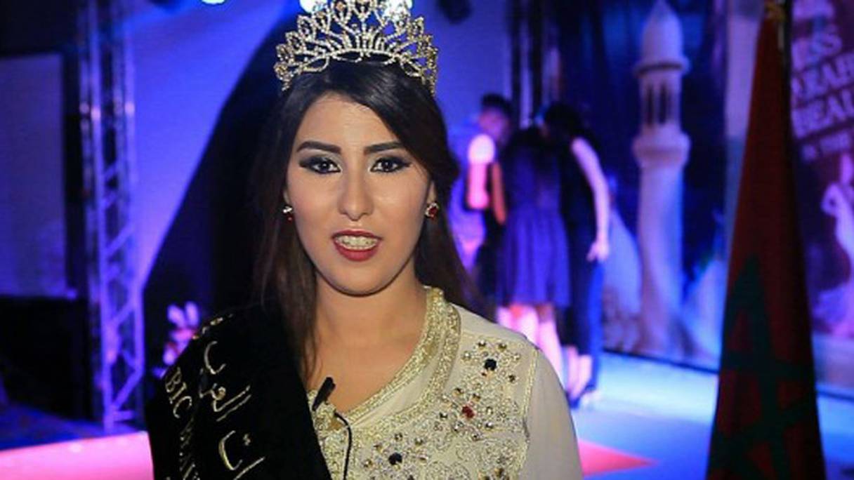 Najlae El Amrani élue Miss arabic 2016 à Marrakech.
