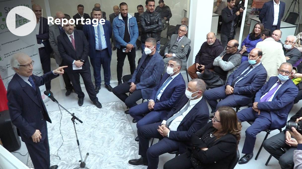 La cérémonie de lancement du projet Medinatech, installé au coeur de la célèbre médina de Rabat, lundi 21 mars 2022.
