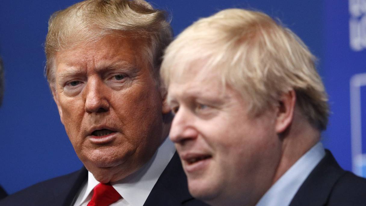 Donald Trump, président des Etats-Unis et Boris Johnson, Premier ministre britannique.
