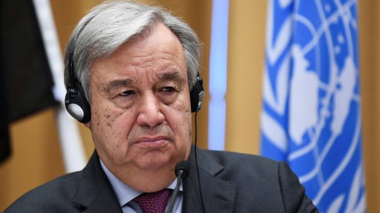 Le Secrétaire général de l'ONU, Antonio Guterres.
