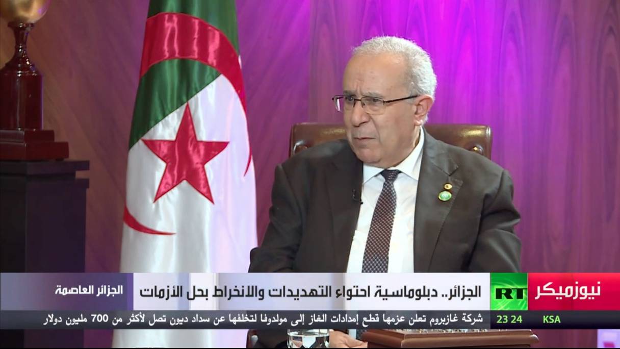 Ramtane Lamamra, ministre algérien des Affaires étrangères, a été interviewé sur RT-arabe, le 23 octobre 2021.
