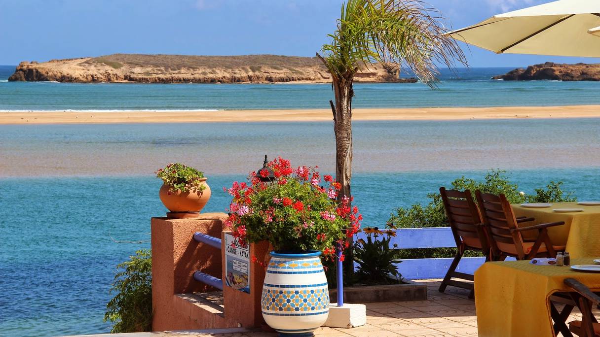 Une vue de Oualidia, sur la côté atlantique marocaine.