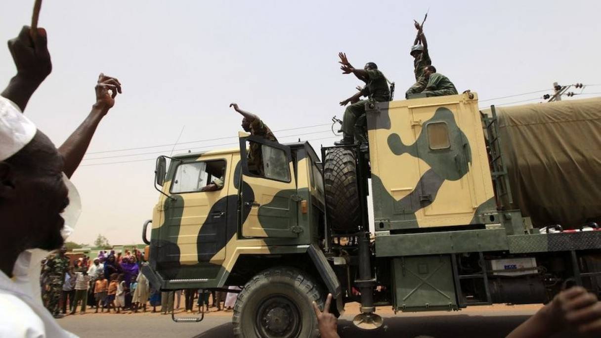 Un camion de l'armée soudanaise.
