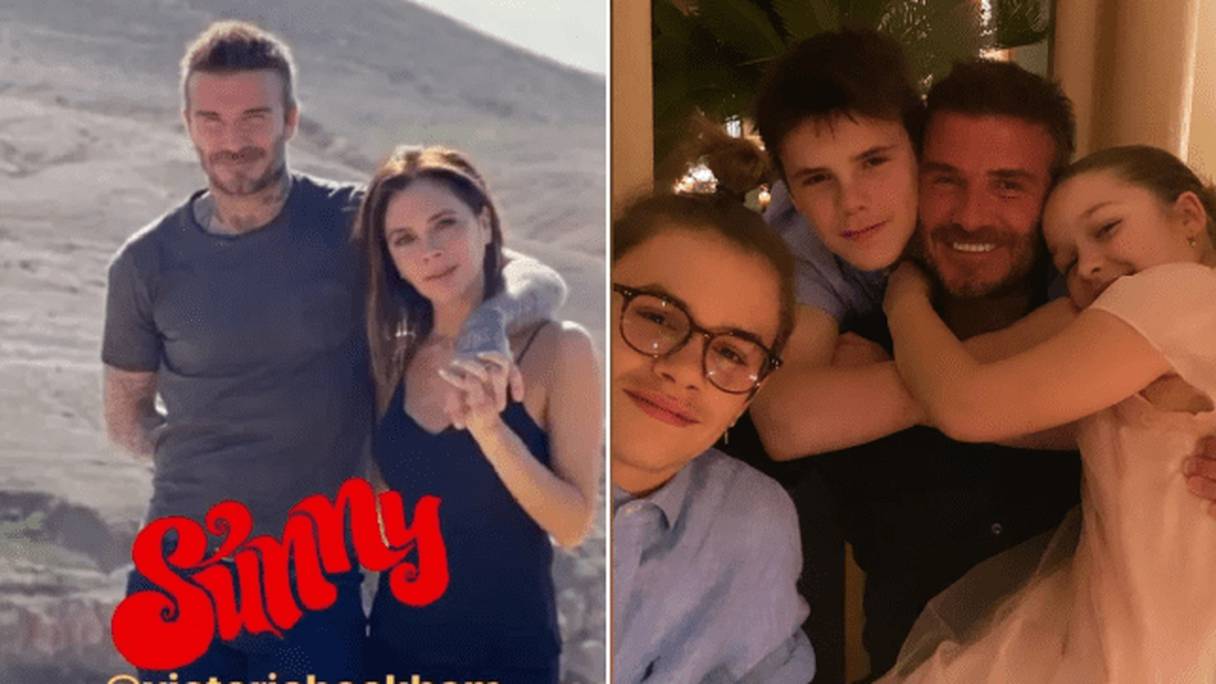 La famille Beckham au Maroc
