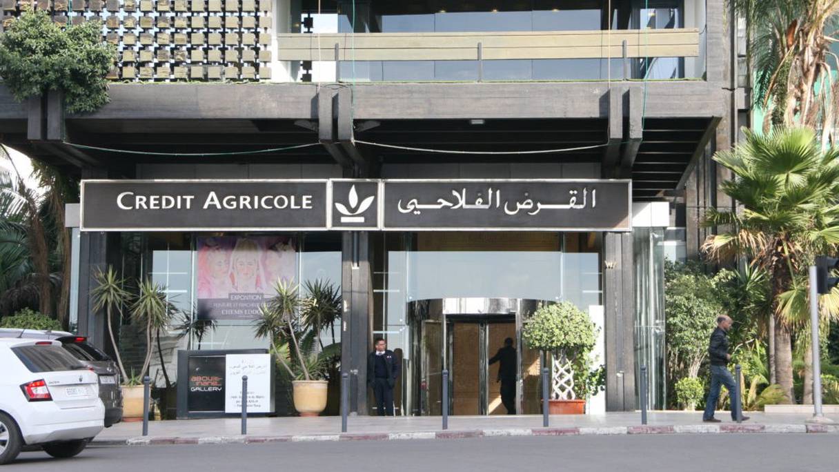Une agence du Crédit Agricole du Maroc à Rabat.
