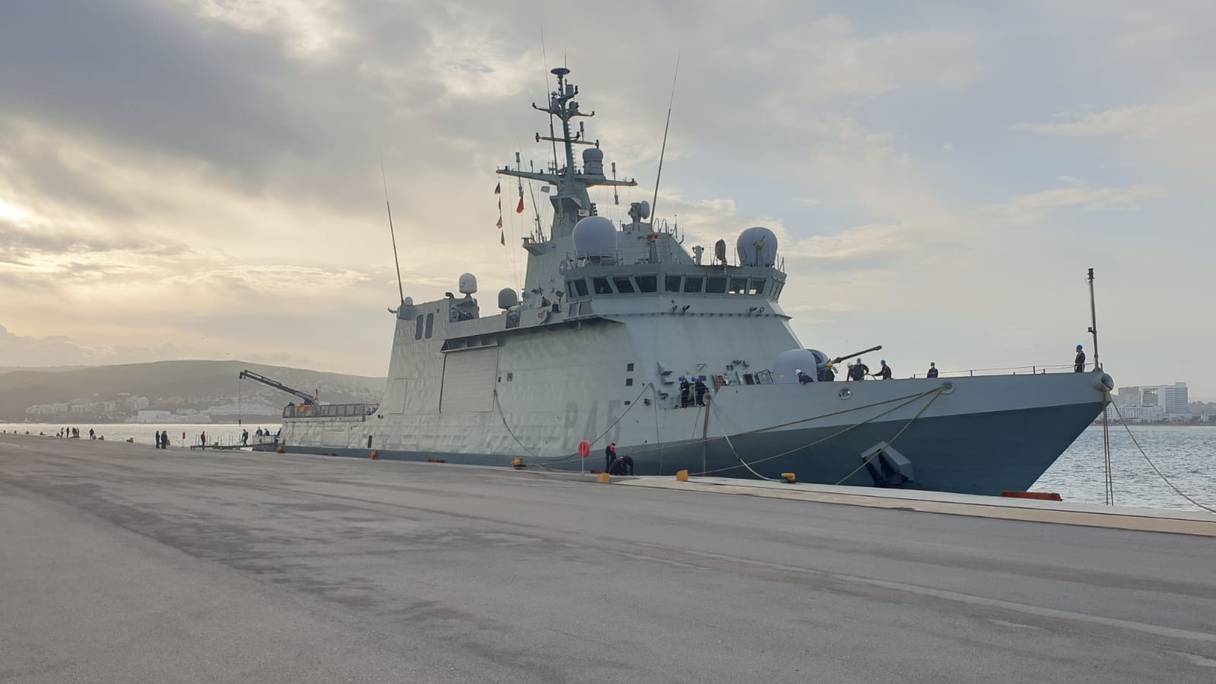 Audaz, navire de la marine espagnole, a fait escale le 23 mars 2022, au port de Tanger, dans le contexte de l’opération Seaguardian de l’OTAN.

